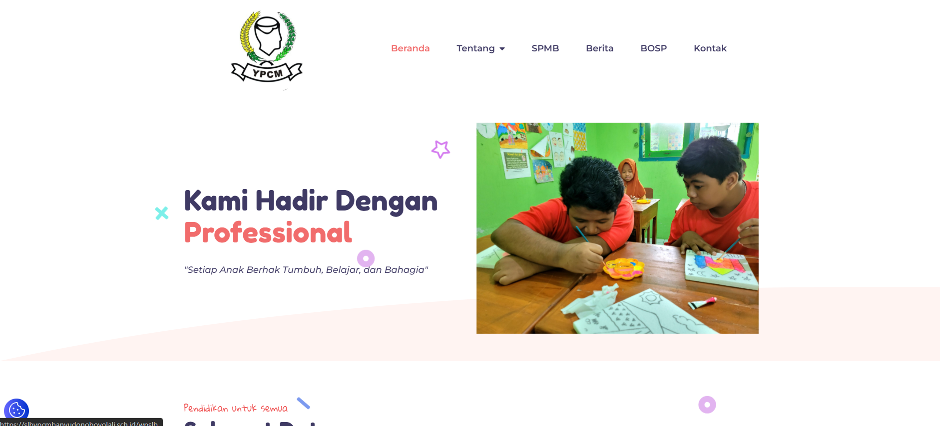 Website SLB YPCM Banyudono Boyolali